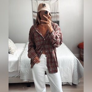 Northwest Territory 100% Cotton Oversized Button Down Shirt